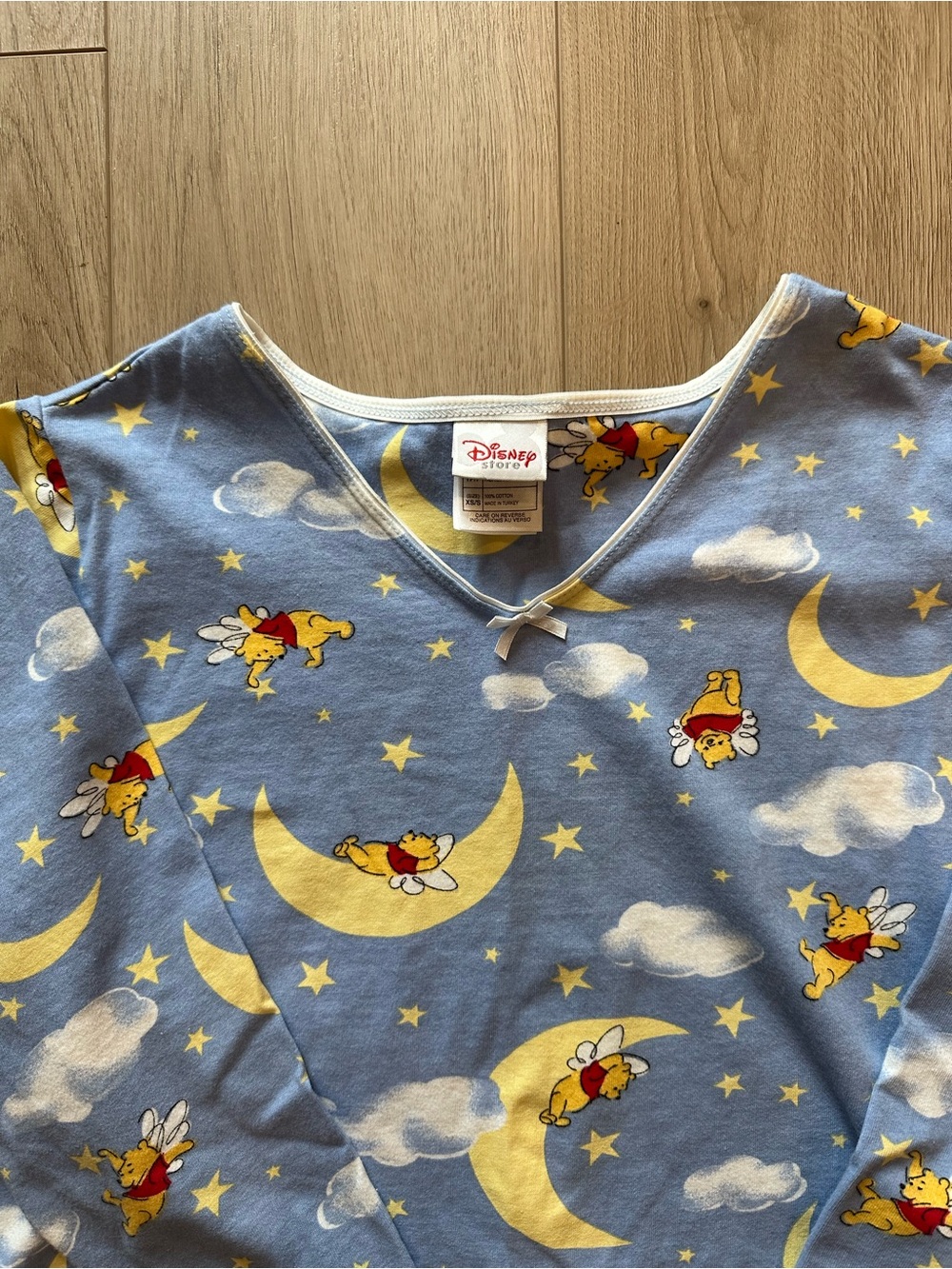 Disney Blue Winnie the Pooh Moon & Stars Pajama Nightgown